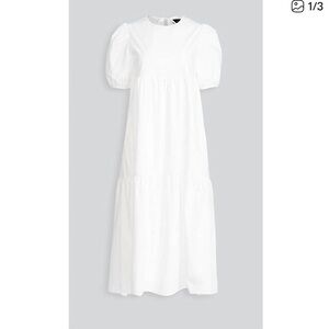 Em Saison white poplin maxi dress